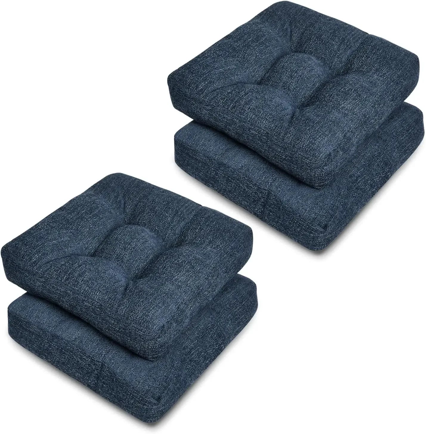 Memory Foam Dining Chair Cushions – Set of 4