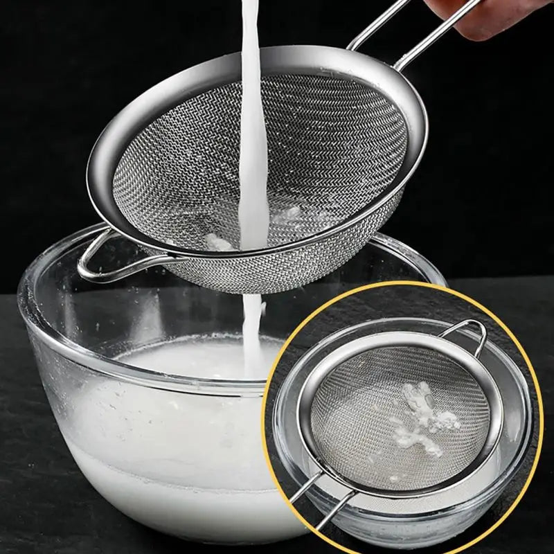 Stainless Steel Fine Mesh Strainer Set – 3 Sizes