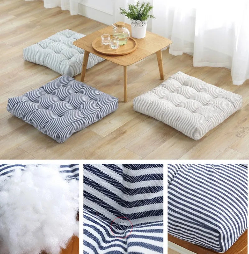 Polyester Square Seat Cushion – Massage-Inspired Comfort Pad