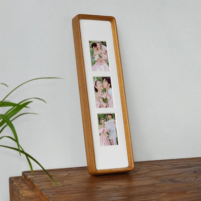 Classic Wooden Rectangle Photo Frame – Single Frame