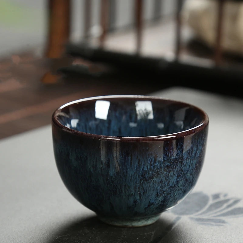 Mini Ceramic Teacup – Gradient Color