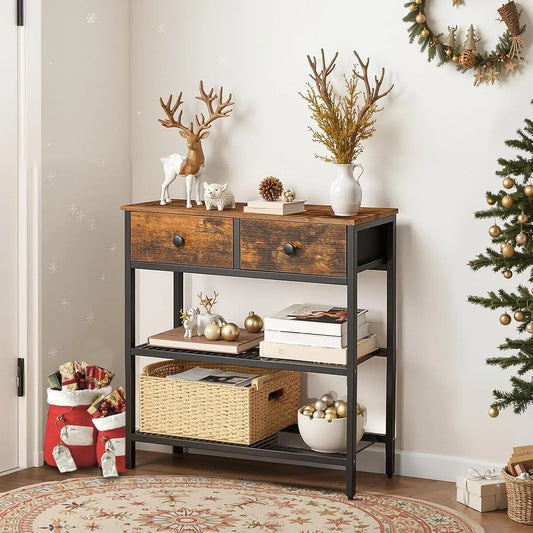Narrow Rustic Console Table – 29.5" for Entryway or Small Spaces