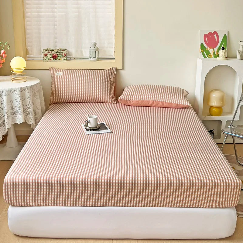Soft &amp; Breathable Fitted Sheet – Solid Color