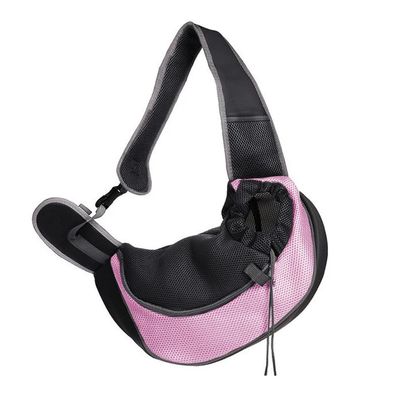 Breathable Pet Carrier Sling – Hands-Free Travel Bag for Small Dogs &amp; Cats