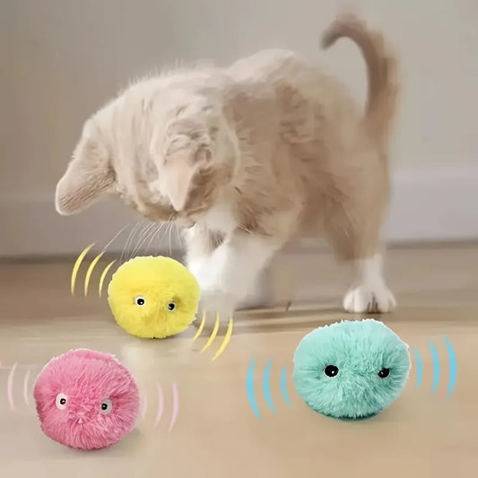 Soft Plush Cat Toy – Battery Included