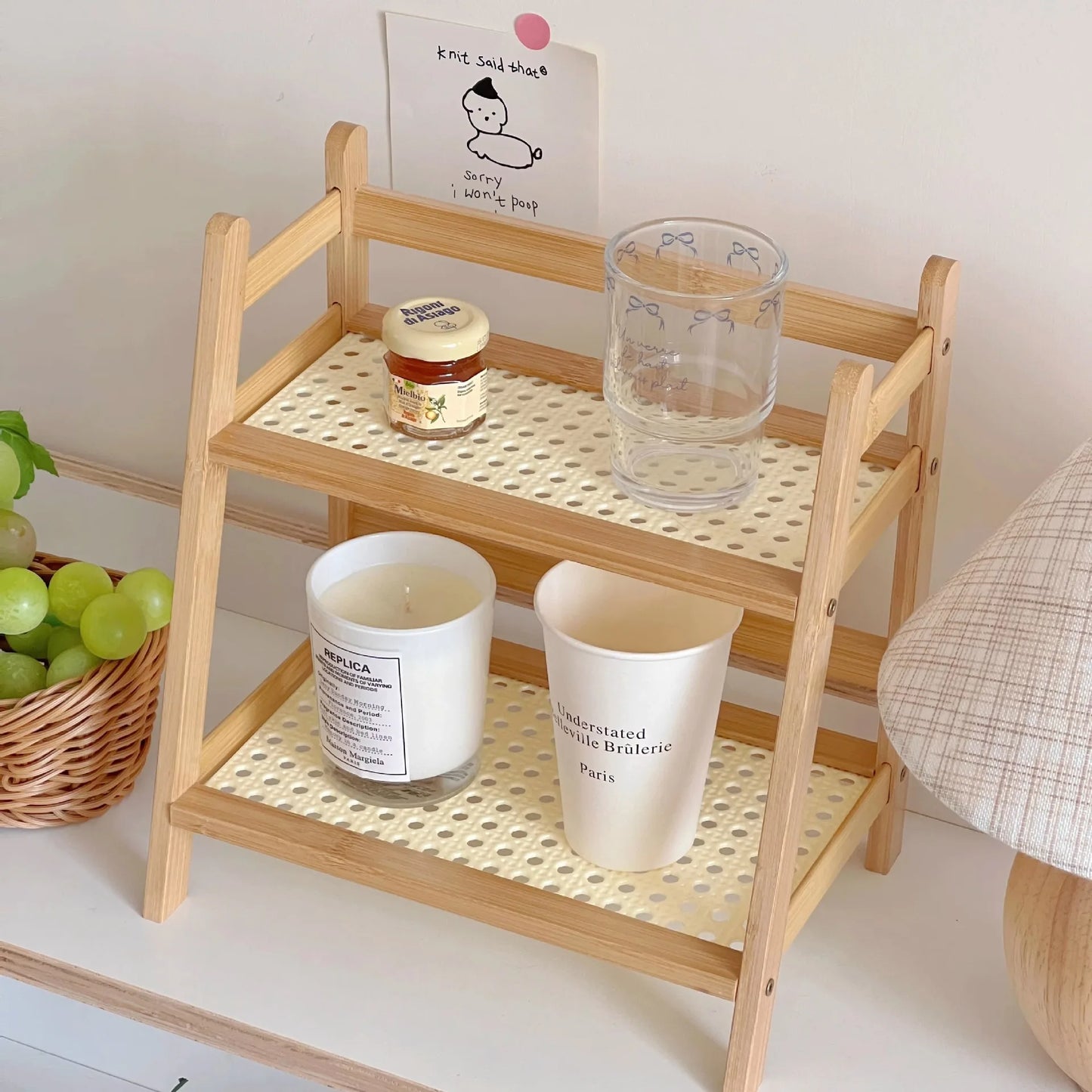 2-Tier Storage Rack – Compact Organizer Shelf