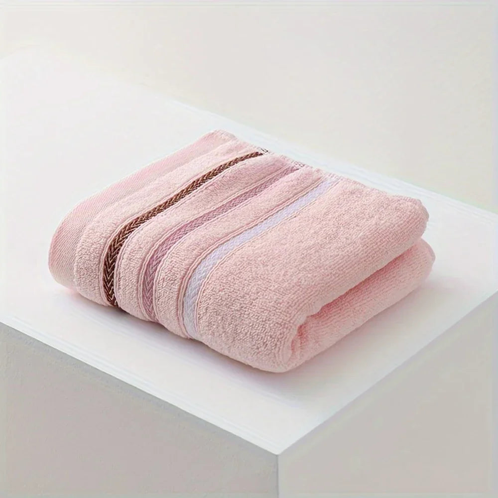 100% Cotton Striped Face Towel