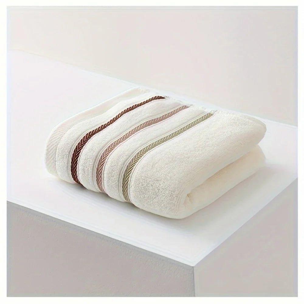 100% Cotton Striped Face Towel