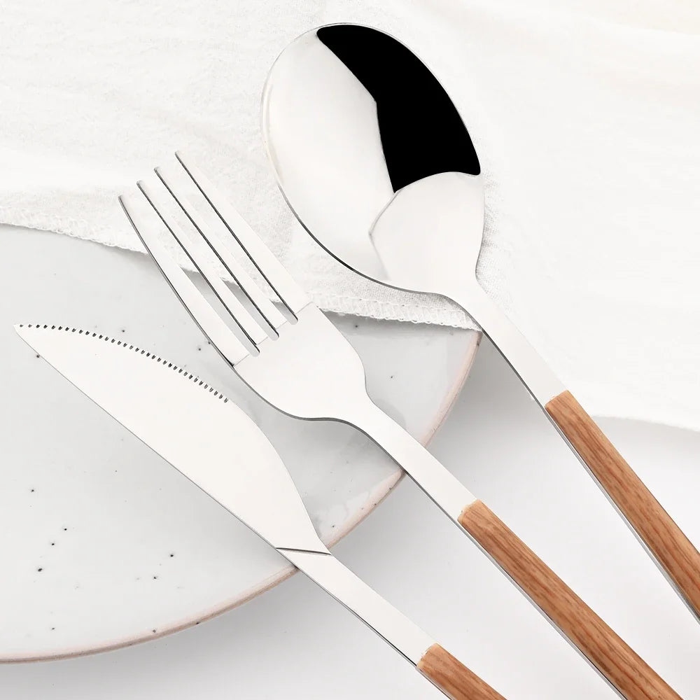 24-Piece Stainless Steel Flatware Set – Service for 6