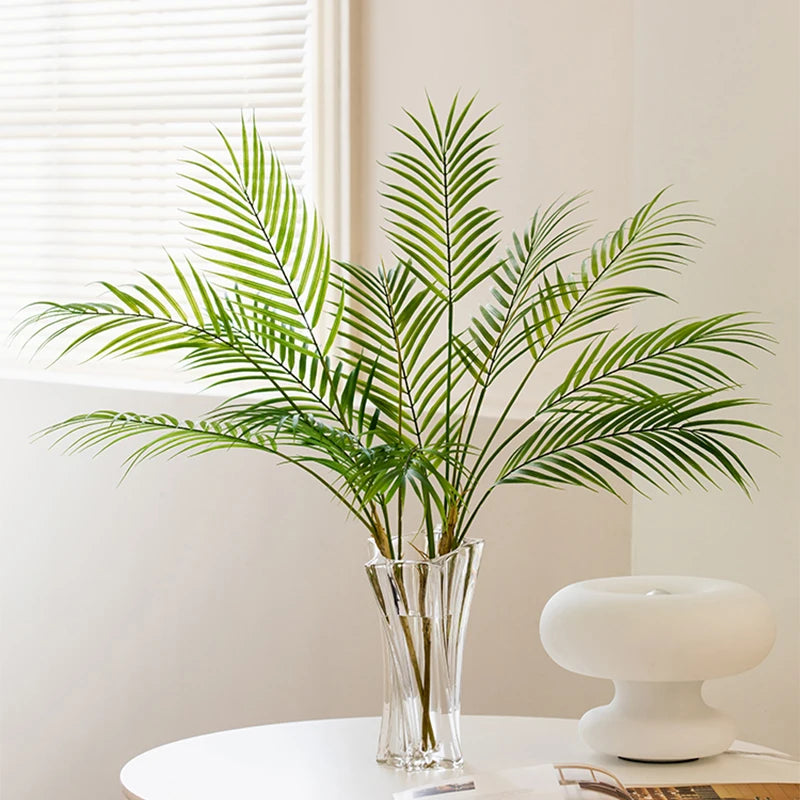 Artificial Tropical Green Leaf Branch – Realistic Faux Plant Décor