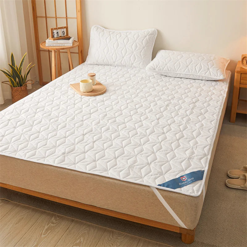 Quilted Mattress Pad – Soft Cotton Blend, Deep Pocket Fit