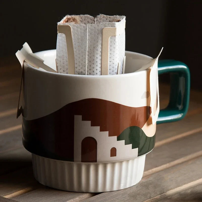 Minimalist Ceramic Coffee Mug with Handle