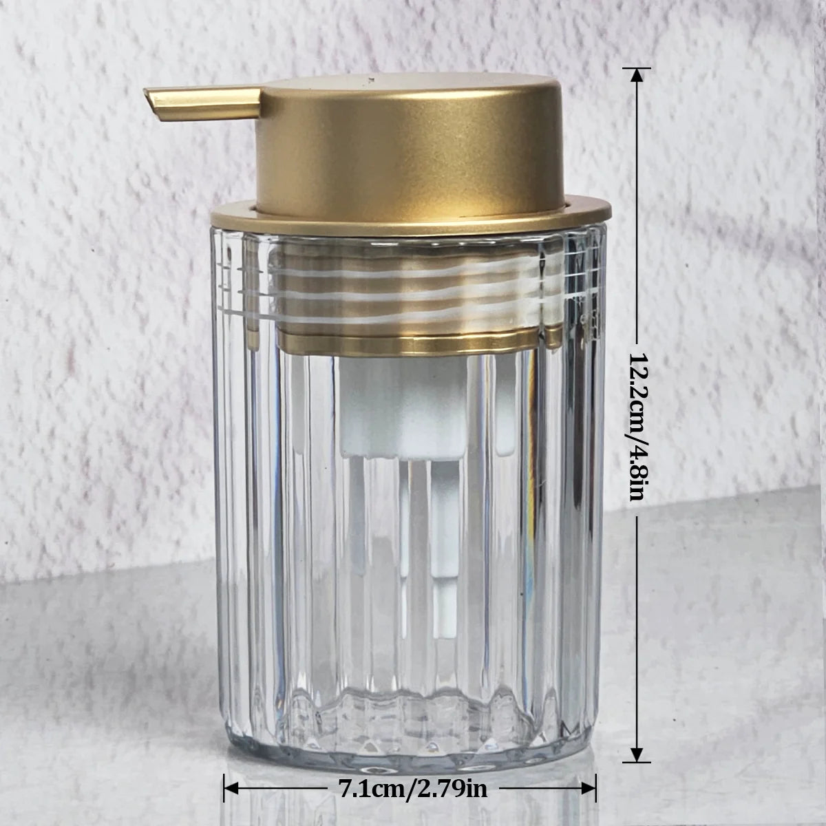 Foaming Hand Soap Dispenser – Clear Plastic Bottle