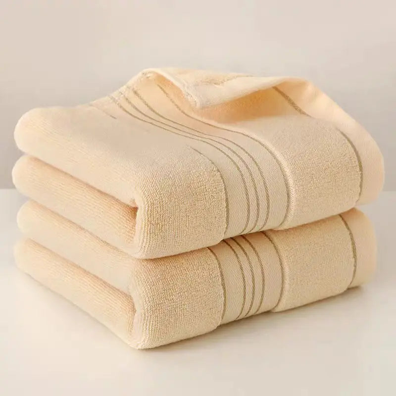 New Style Pure Cotton Face Towels – 2-Piece Set