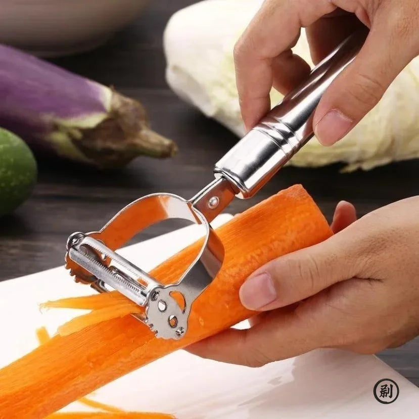 Premium Stainless Steel 2-in-1 Vegetable Peeler &amp; Julienne Slicer