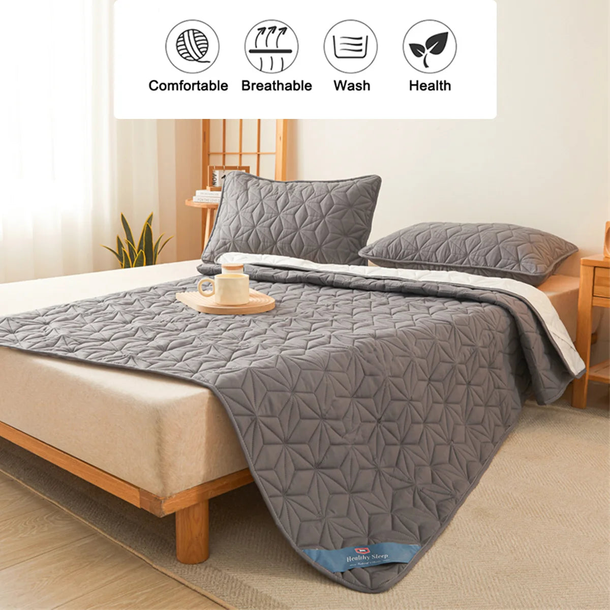 Quilted Mattress Pad – Soft Cotton Blend, Deep Pocket Fit