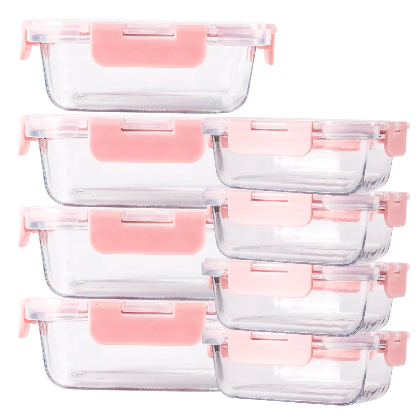 Glass Bowl Set – Solid Design, 6–10 Pieces