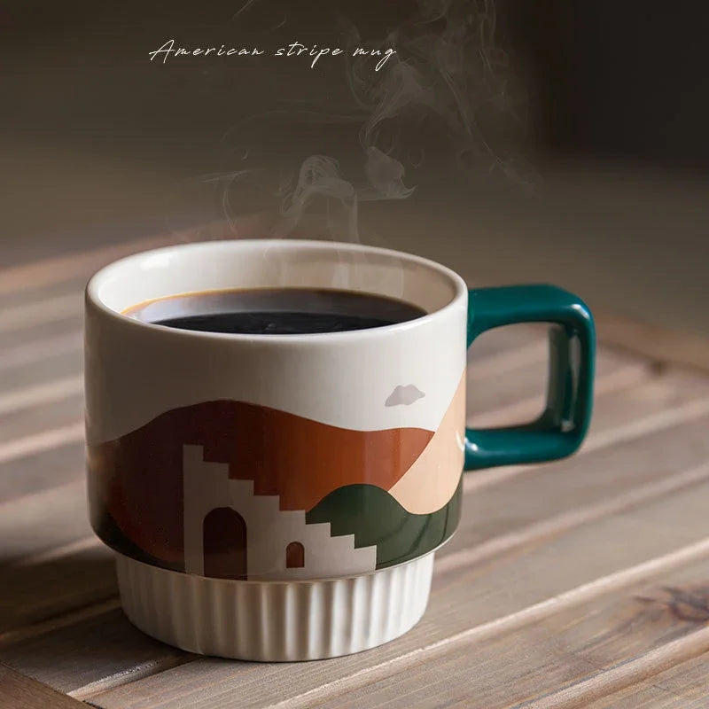 Minimalist Ceramic Coffee Mug with Handle