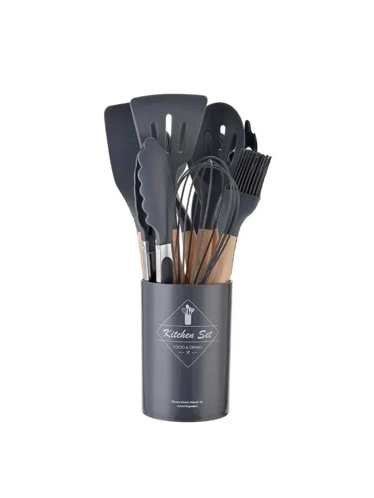 Silicone Cooking Tool Set – Eco-Friendly &amp; Heat-Resistant
