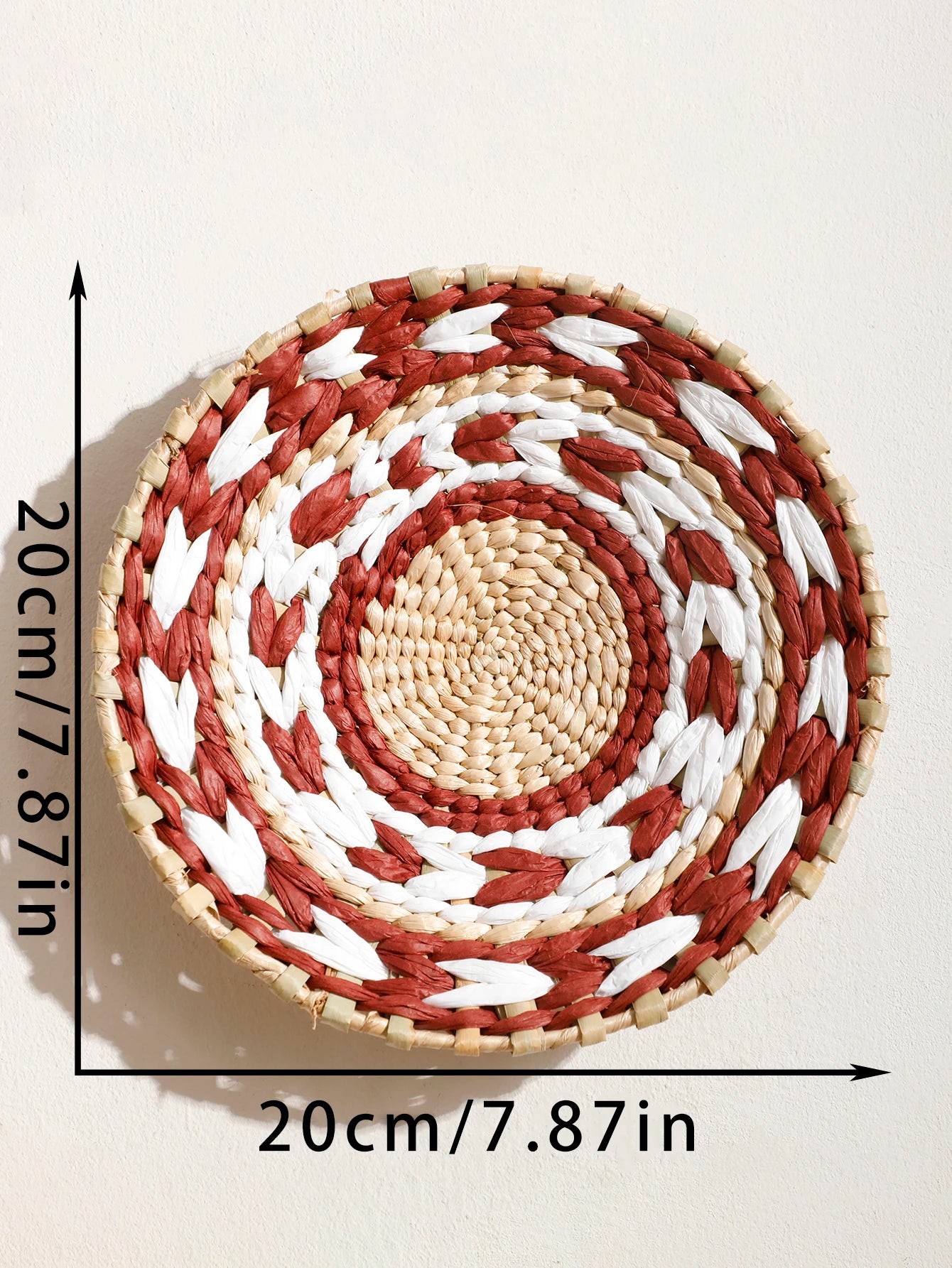 Handwoven Wicker Wall Hanging Ornament – Modern Decorative Accent