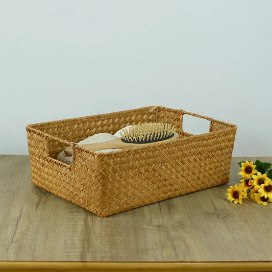 Handmade Rectangular Seaweed Basket