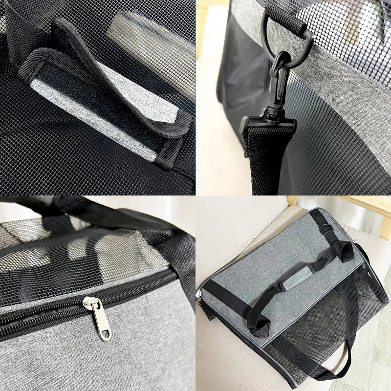 Breathable Pet Travel Bag – Soft-Sided Carrier for Small &amp; Medium Dogs