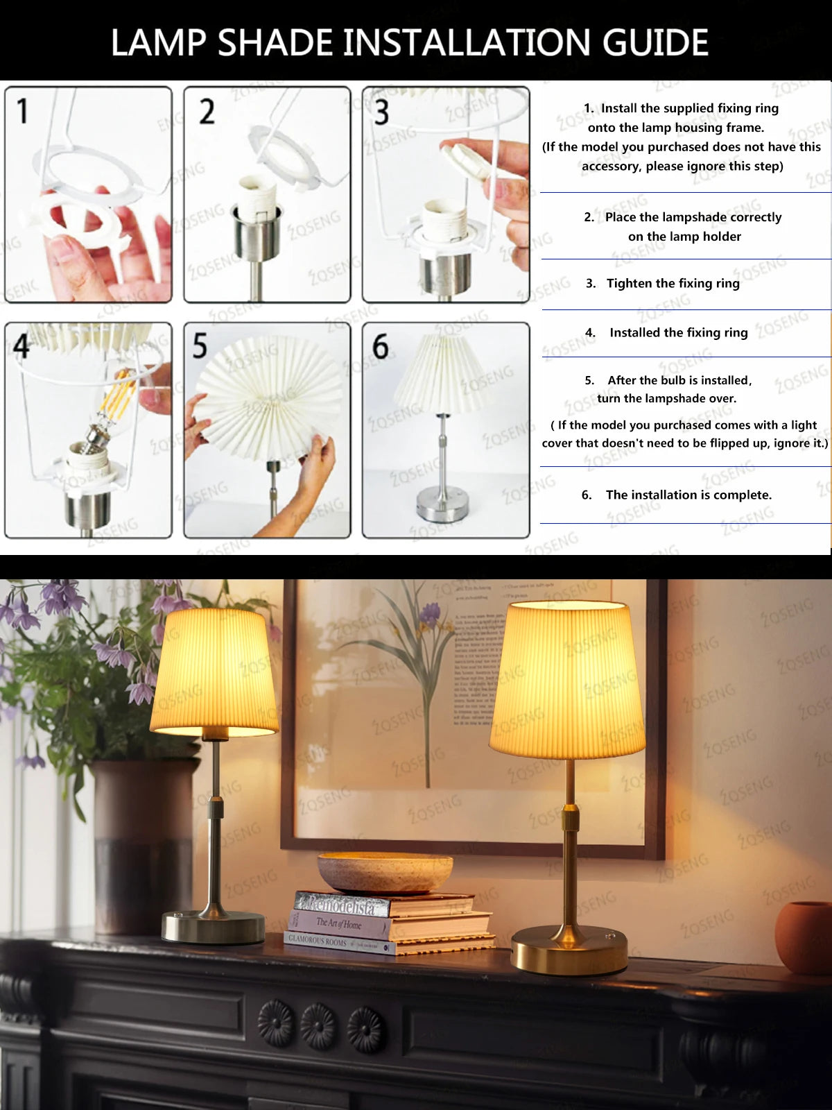 Rechargeable LED Night Light – Adjustable Height, Touch Dimming, Cordless Design