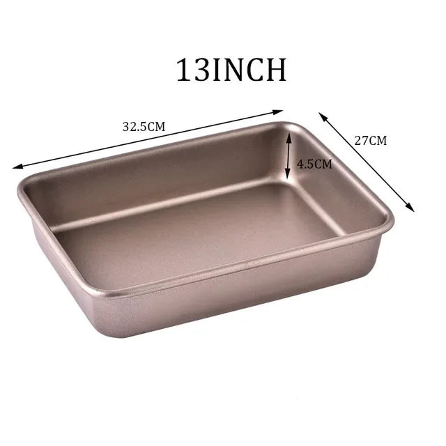 Nordic Gold Carbon Steel Baking Tray Set – 3 Piece Non-Stick Sheet Pan Set