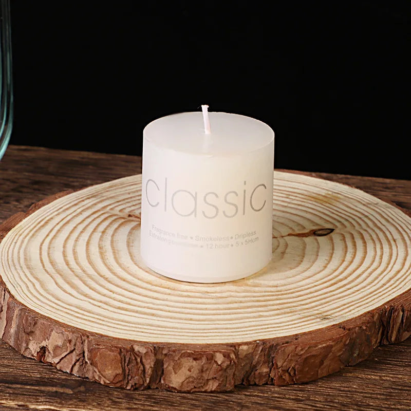 1pc white Colored Flame Art Candles
