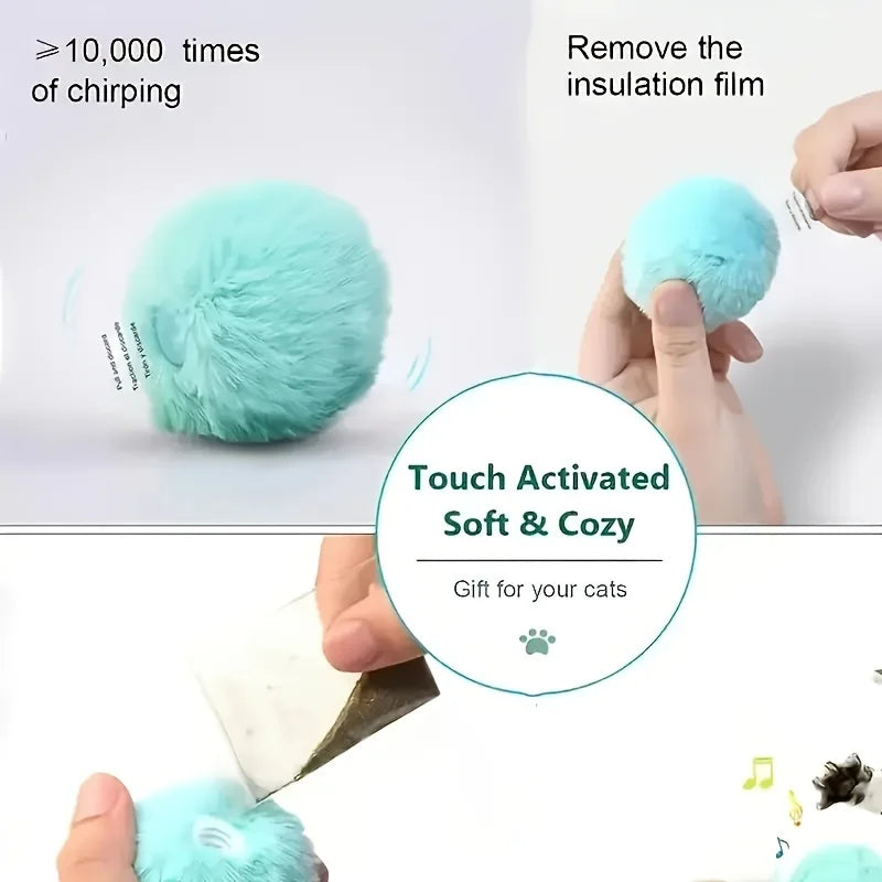 Soft Plush Cat Toy – Battery Included