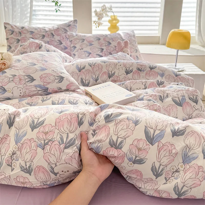 Pastoral Style Duvet Cover Set – 3 Pieces