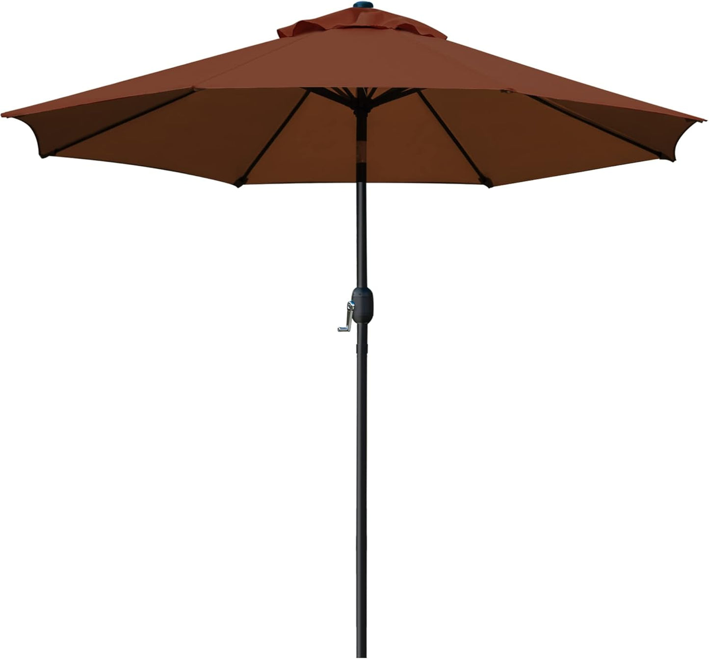 9' Patio Umbrella Outdoor Table Umbrella with 8 Sturdy Ribs (Beige)