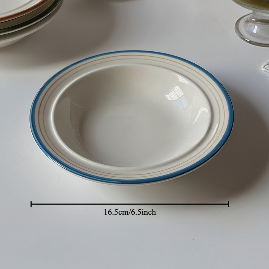 6-Inch Ceramic Bowl – Modern Round Dinnerware