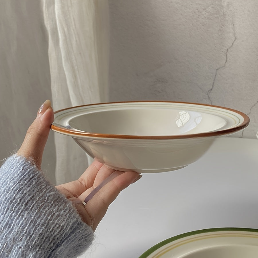 6-Inch Ceramic Bowl – Modern Round Dinnerware