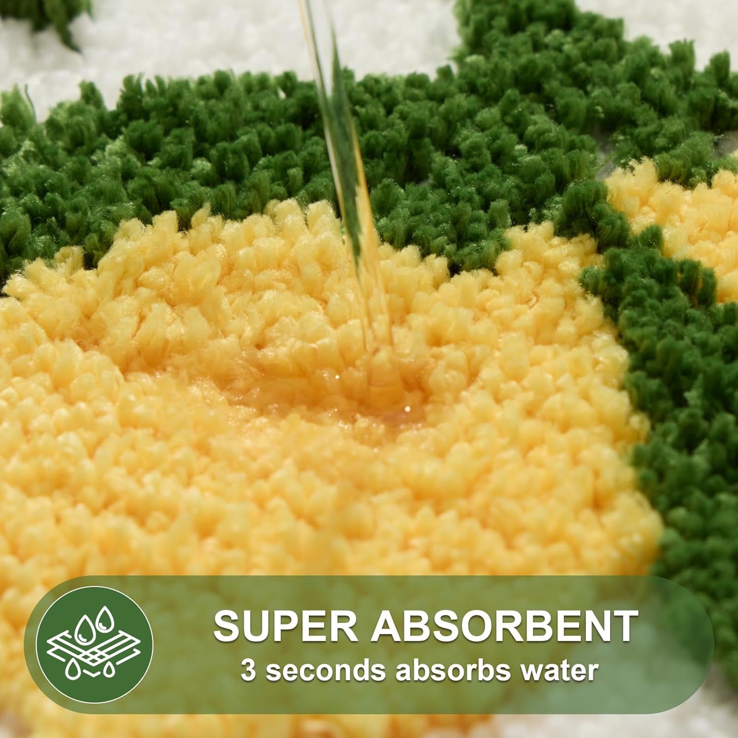 Checkered Lemon Bath Rug for Bathroom, Cute Bathroom Mat Non Slip Soft Microfiber Absorbent Washable Rug for Laundry Home Decor, 20X32 Inch