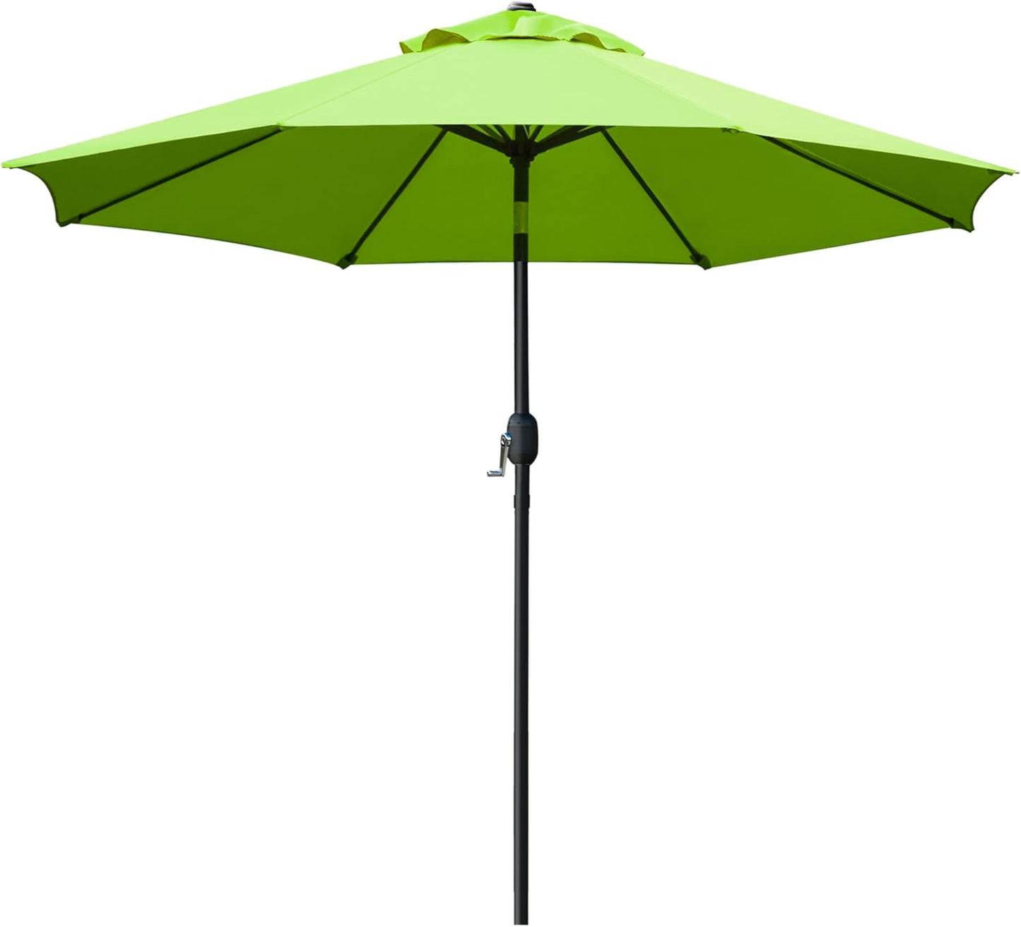 9' Patio Umbrella Outdoor Table Umbrella with 8 Sturdy Ribs (Beige)