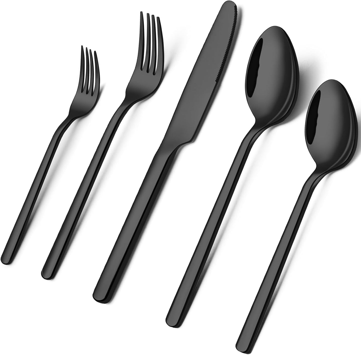Silverware Set, 20 Piece Flatware Cutlery Set for 4, 18/10 Stainless Steel Silverware Mirror Polished Dishwasher Safe for Home, Restaurant, Wedding, Party(Silver, 20 Pieces for 4)