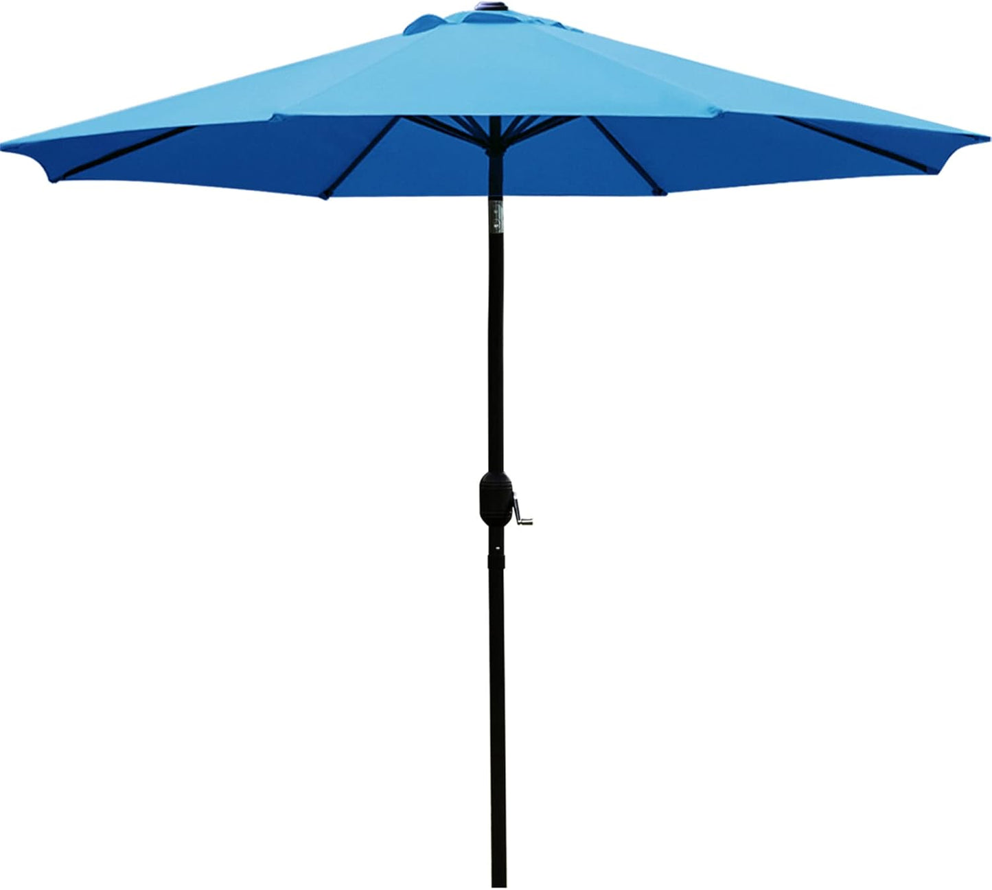9' Patio Umbrella Outdoor Table Umbrella with 8 Sturdy Ribs (Beige)