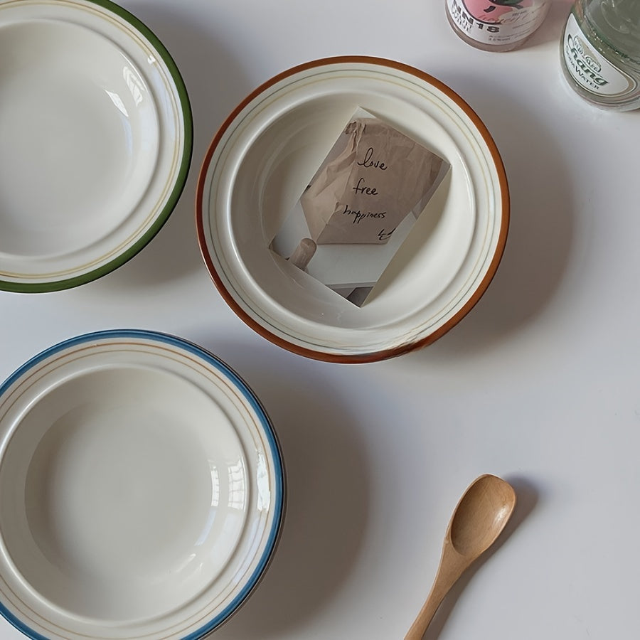 6-Inch Ceramic Bowl – Modern Round Dinnerware