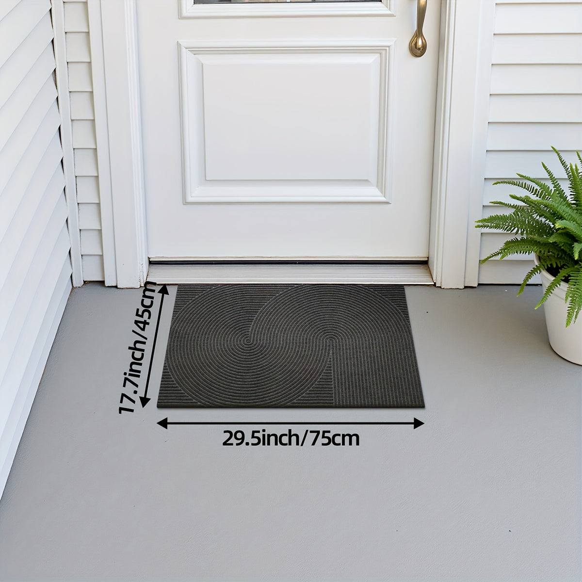 Minimalist Rectangular Door Mat – Durable Polyester, Elegant Design
