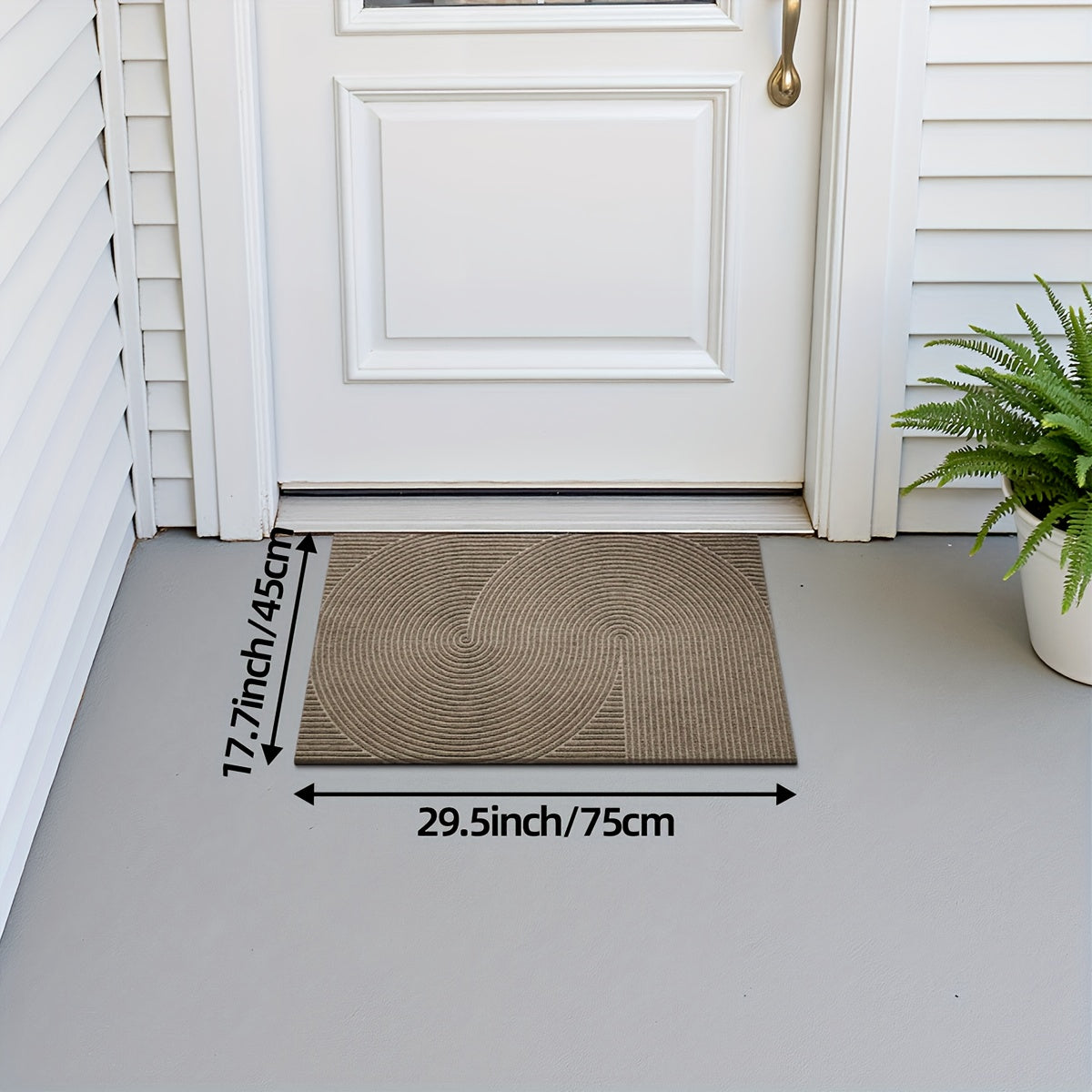 Minimalist Rectangular Door Mat – Durable Polyester, Elegant Design
