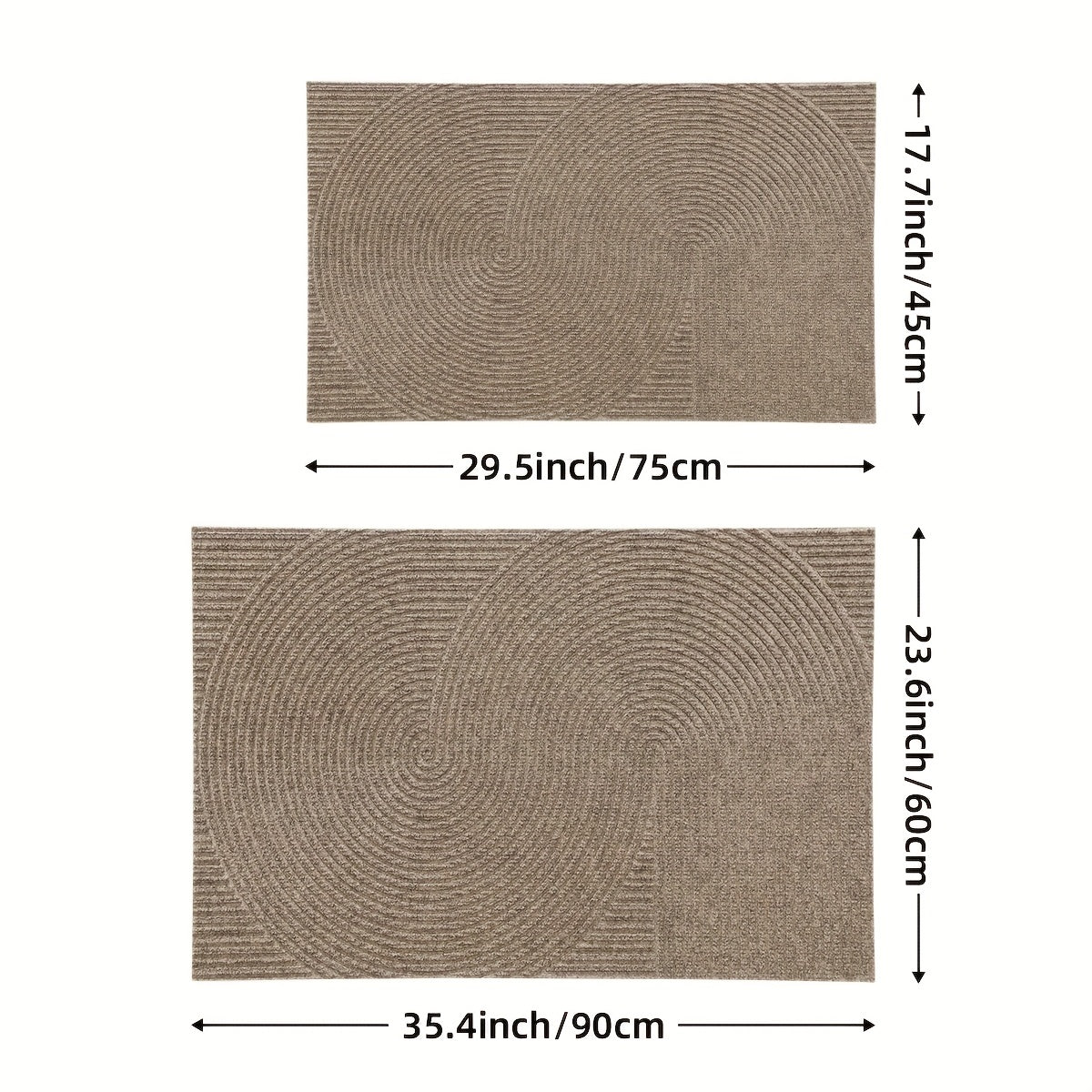 Minimalist Rectangular Door Mat – Durable Polyester, Elegant Design