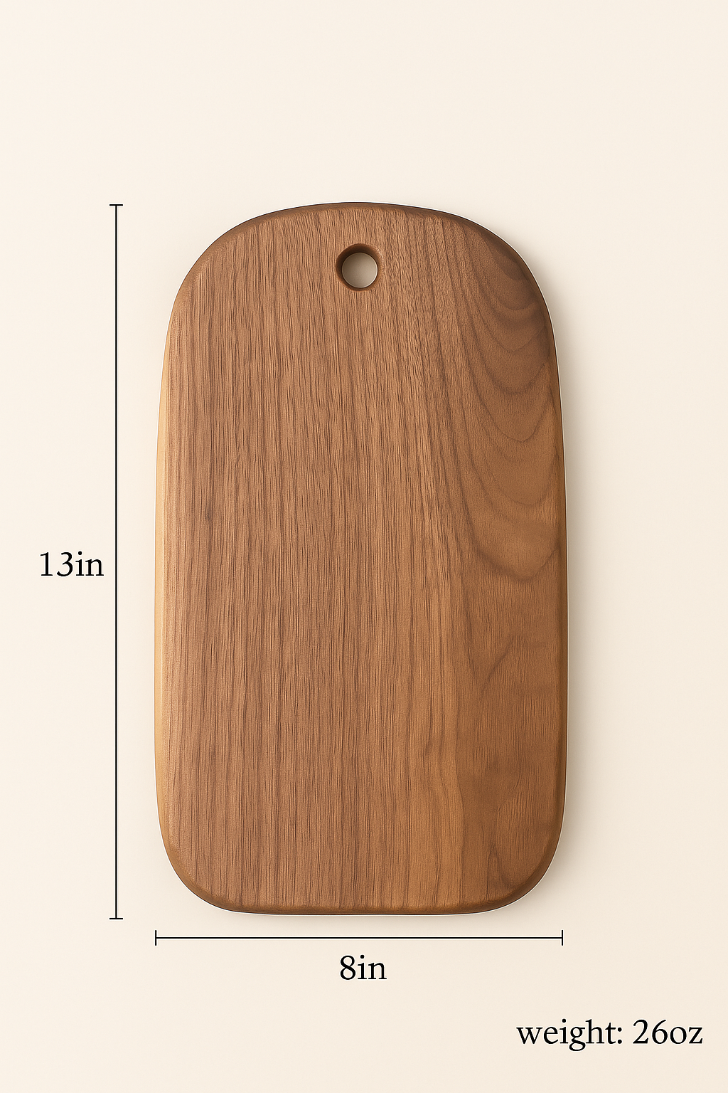 Black Walnut Wooden Serving Plate