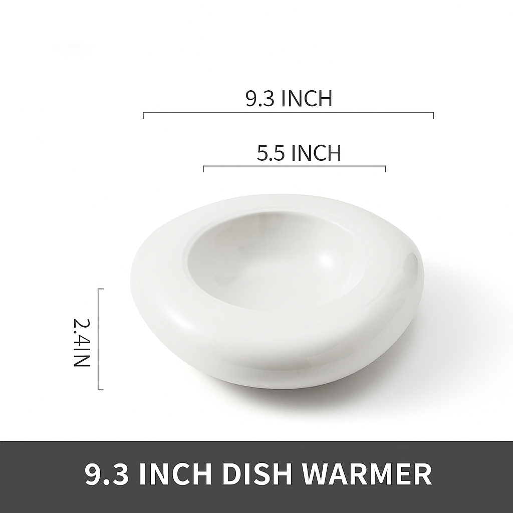 Irregular Shaped Ceramic Plate – Underglaze Porcelain Design
