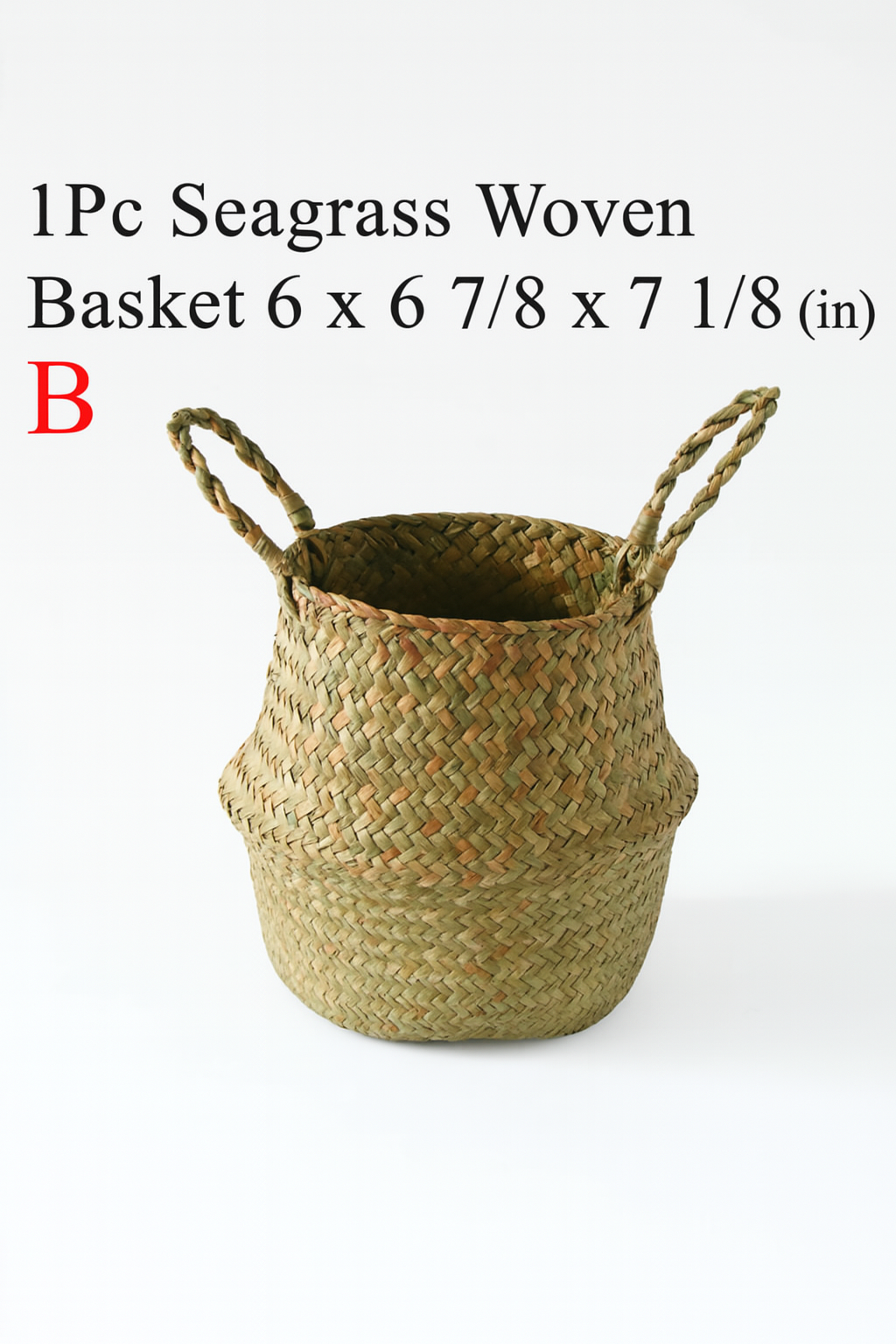 Wicker Storage Basket – Foldable Rattan Organizer for Home, Kitchen &amp; Garden